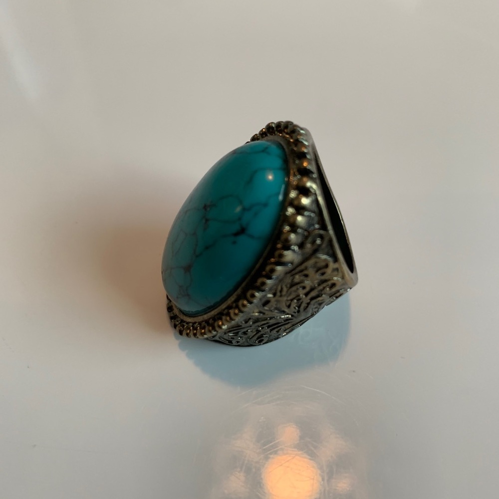 Turquoise Boho Statement Ring - Picture 3 of 3